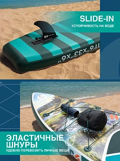 Сапборд/SUP Board надувной River Sport, 351х84х15 см, модель RS EMERALD GREEN