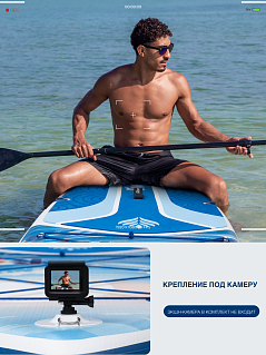 Сапборд/SUP Board надувной River Sport, 351х84х15 см, модель RS PRO ABYSSAL BLUE