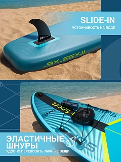 Сапборд/SUP Board надувной River Sport, 335х84х15 см, модель RS TURQUOISE