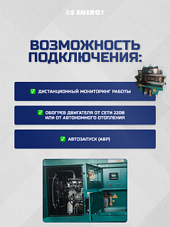Генератор 30 кВт RS ENERGY в кожухе (Ricardo)