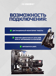 Генератор 30 кВт RS ENERGY (Ricardo)