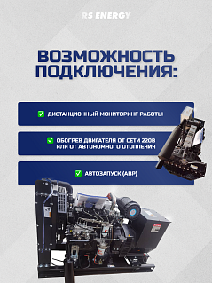 Генератор 40 кВт RS ENERGY (Ricardo)